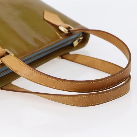 LOUIS VUITTON Monogram Vernis Houston Hand Bag Baby Blue M91005 LV Auth 144586 - Picture 8 of 16